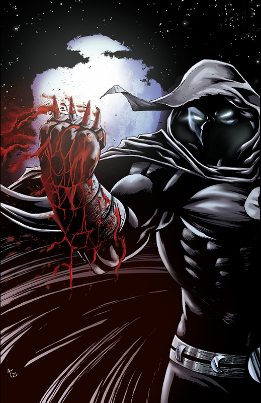 Moon Knight Art Print (Adam Fields - Signed)